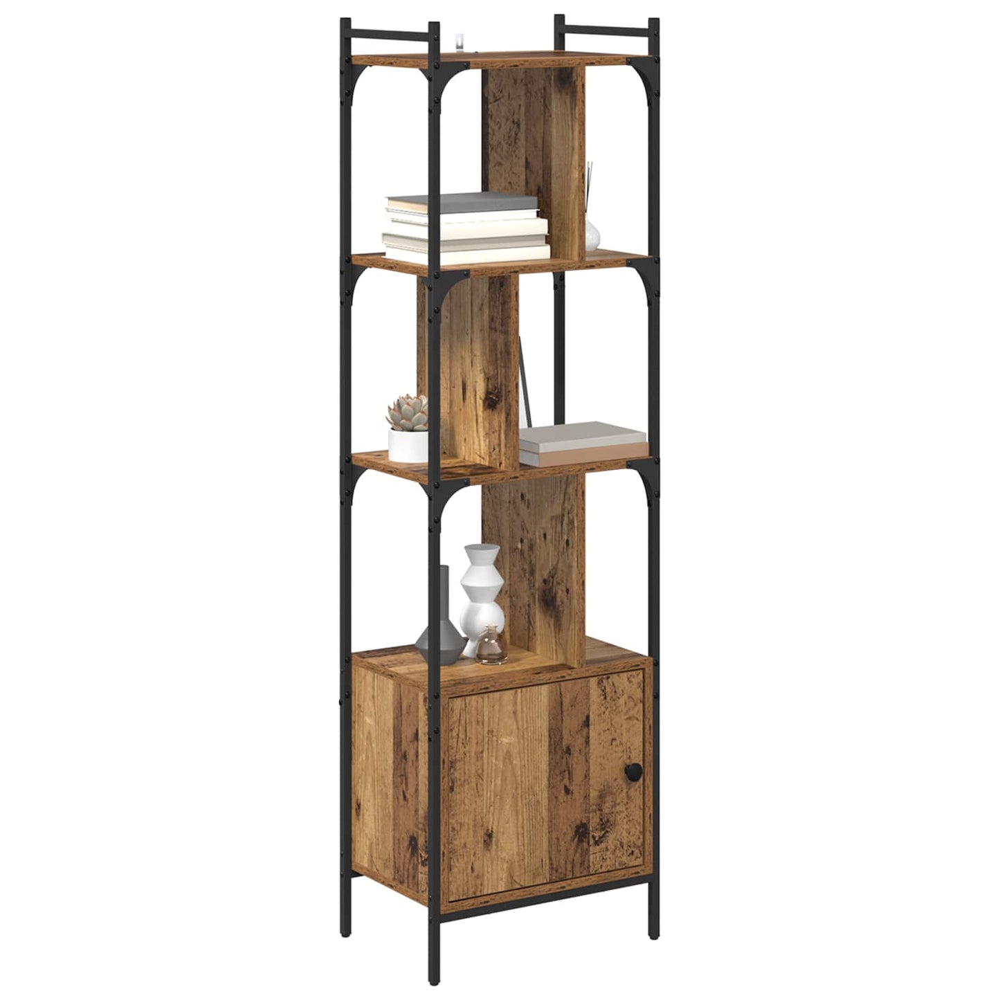 Bokhylle Gamle tre 44,5 x 30 x 154,5 cm Konstruert tre