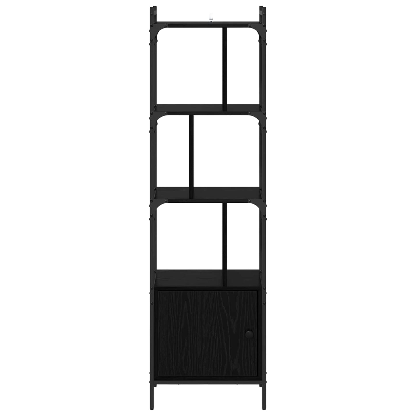 Bokhylle Svart Eik 44,5 x 30 x 154,5 cm Konstruert tre