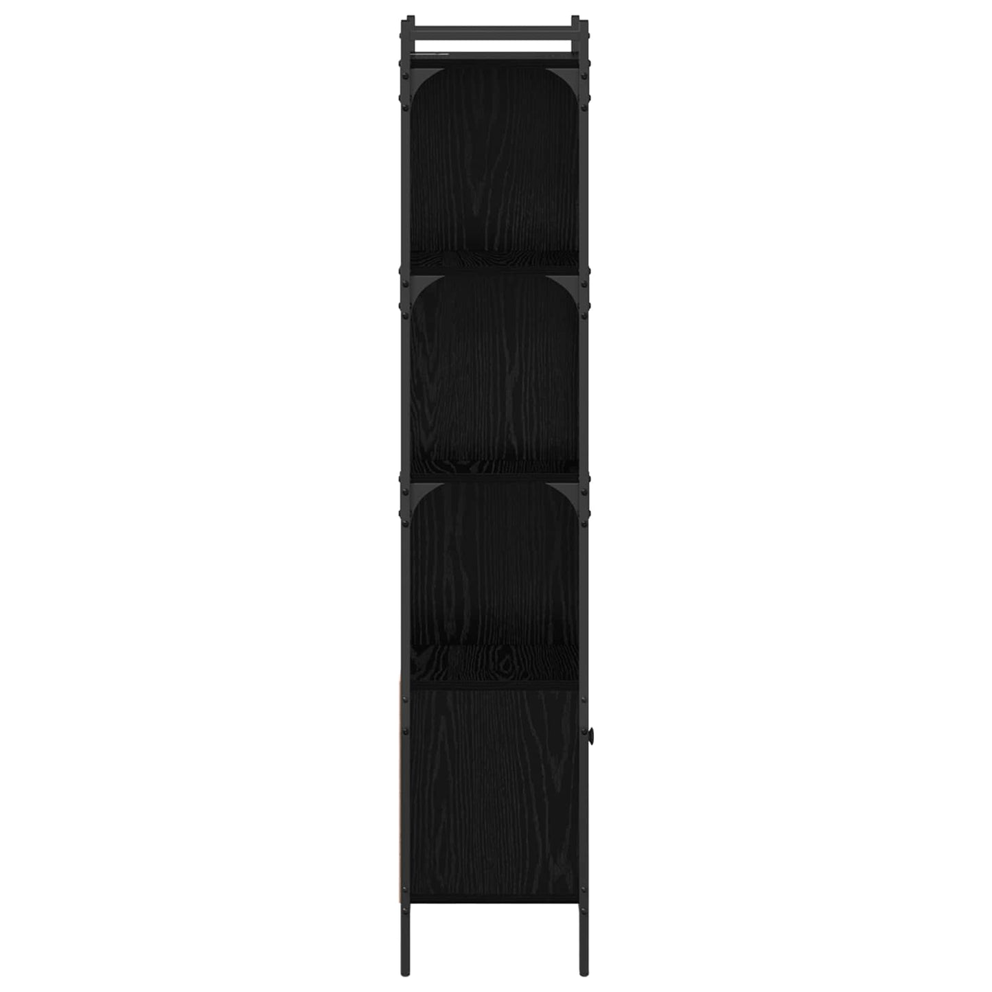Bokhylle Svart Eik 44,5 x 30 x 154,5 cm Konstruert tre