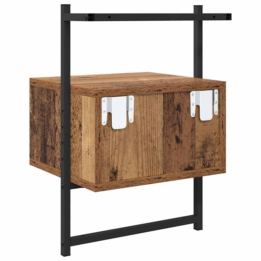 Nattbordskap 2 pcs Gammelt tre 35 x 30 x 51 cm Konstruert tre