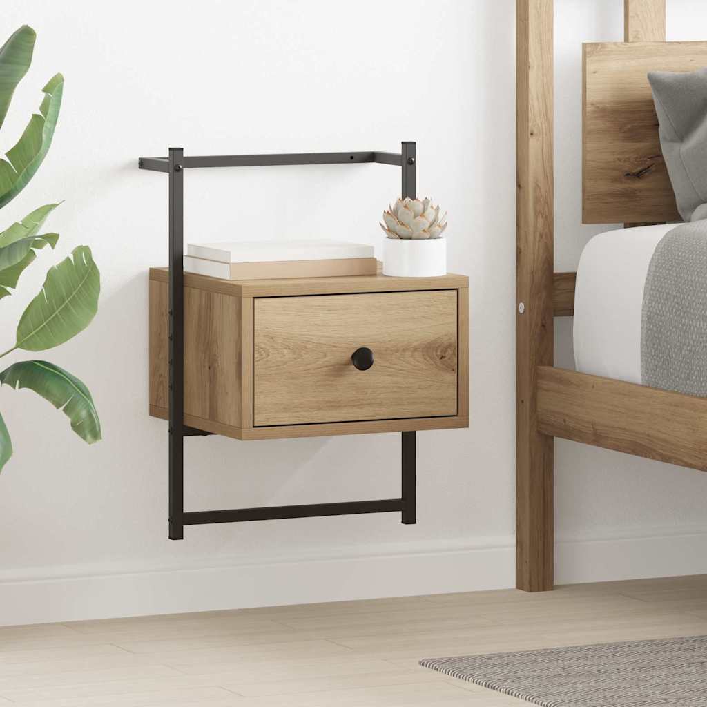 Nattbordskap Artisan Eik 35 x 30 x 51 cm Konstruert tre