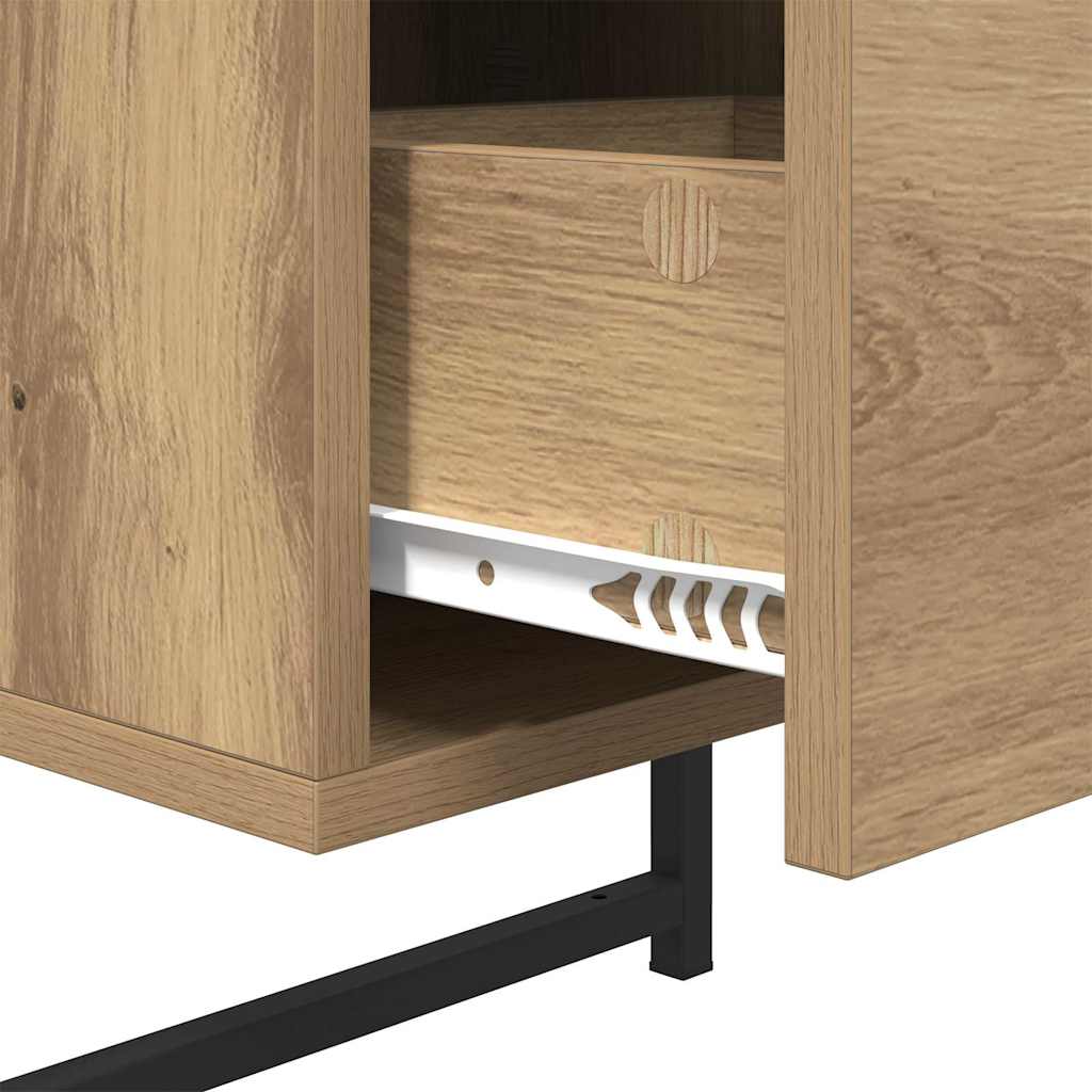 Nattbordskap 2 pcs Artisan Eik 35 x 30 x 51 cm Konstruert tre
