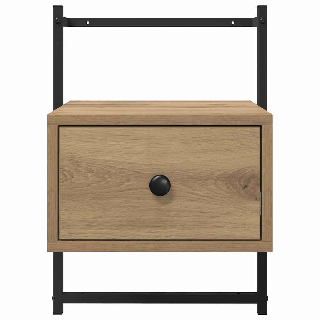 Nattbordskap 2 pcs Artisan Eik 35 x 30 x 51 cm Konstruert tre