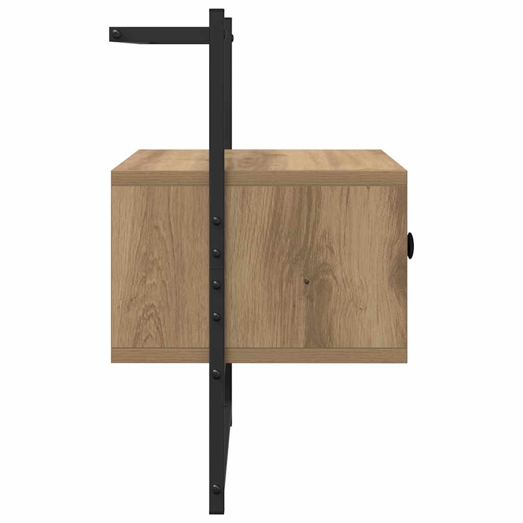 Nattbordskap 2 pcs Artisan Eik 35 x 30 x 51 cm Konstruert tre
