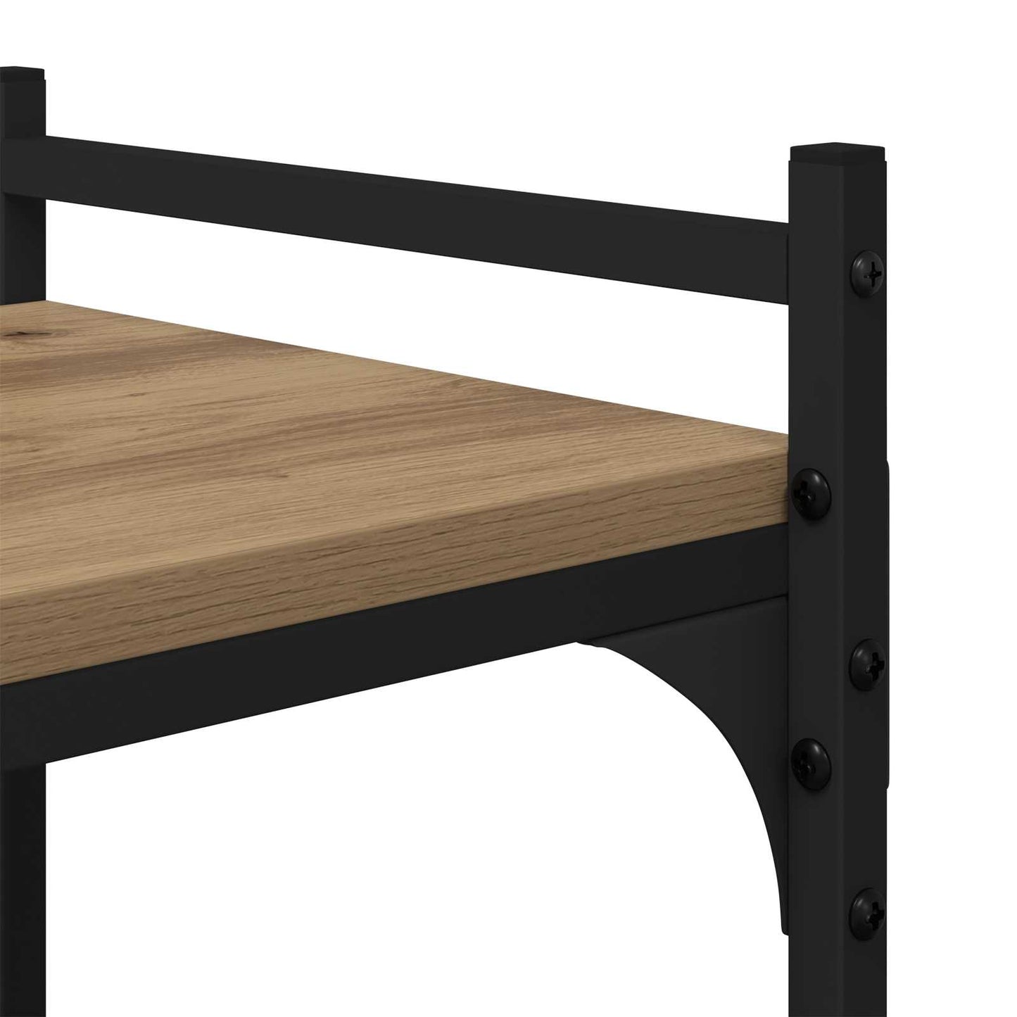 Bokhylle 5 nivåer 76 x 32 x 192 cm Konstruert tre artisan eik
