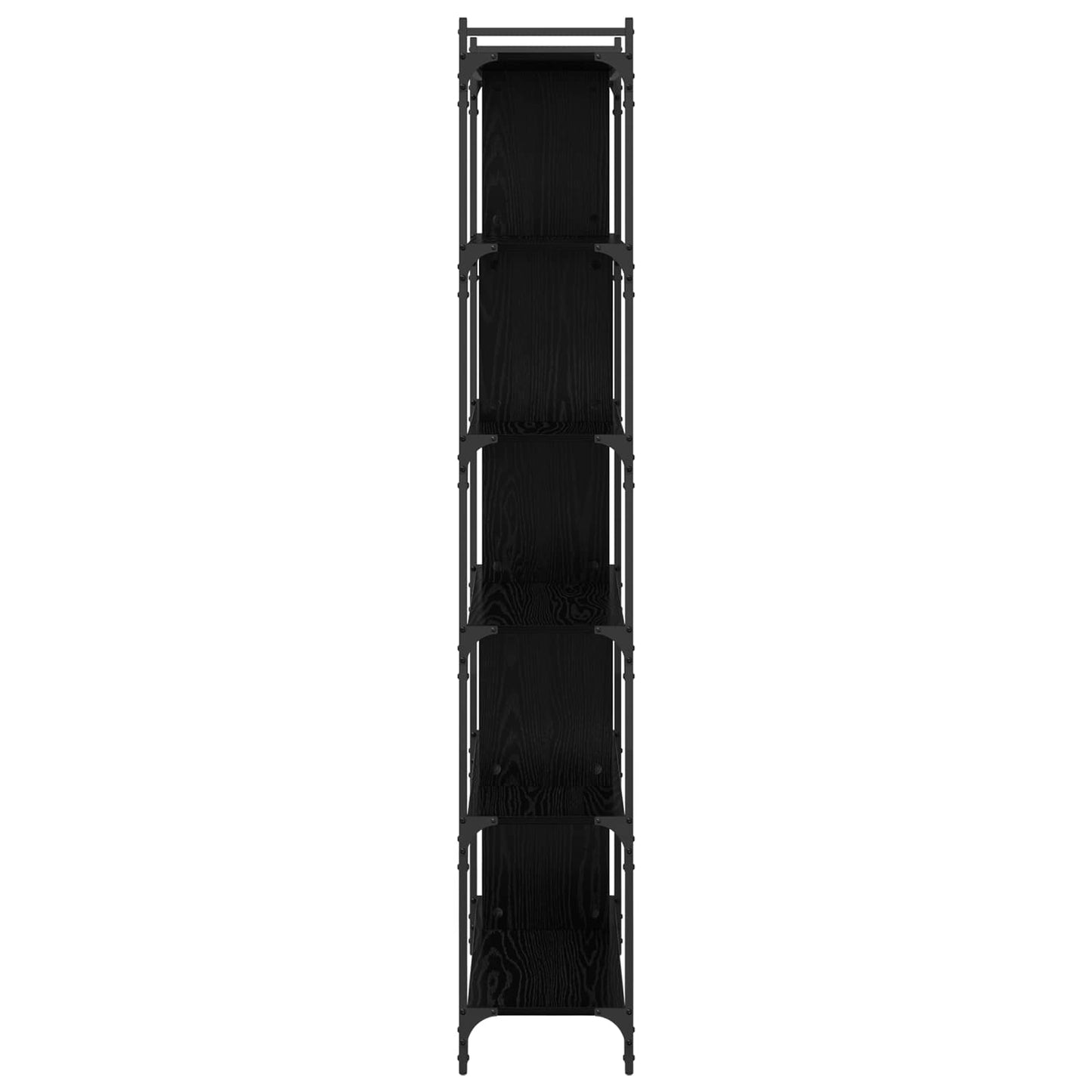 Bokhylle Svart eik 76 x 32 x 192 cm Konstruert tre