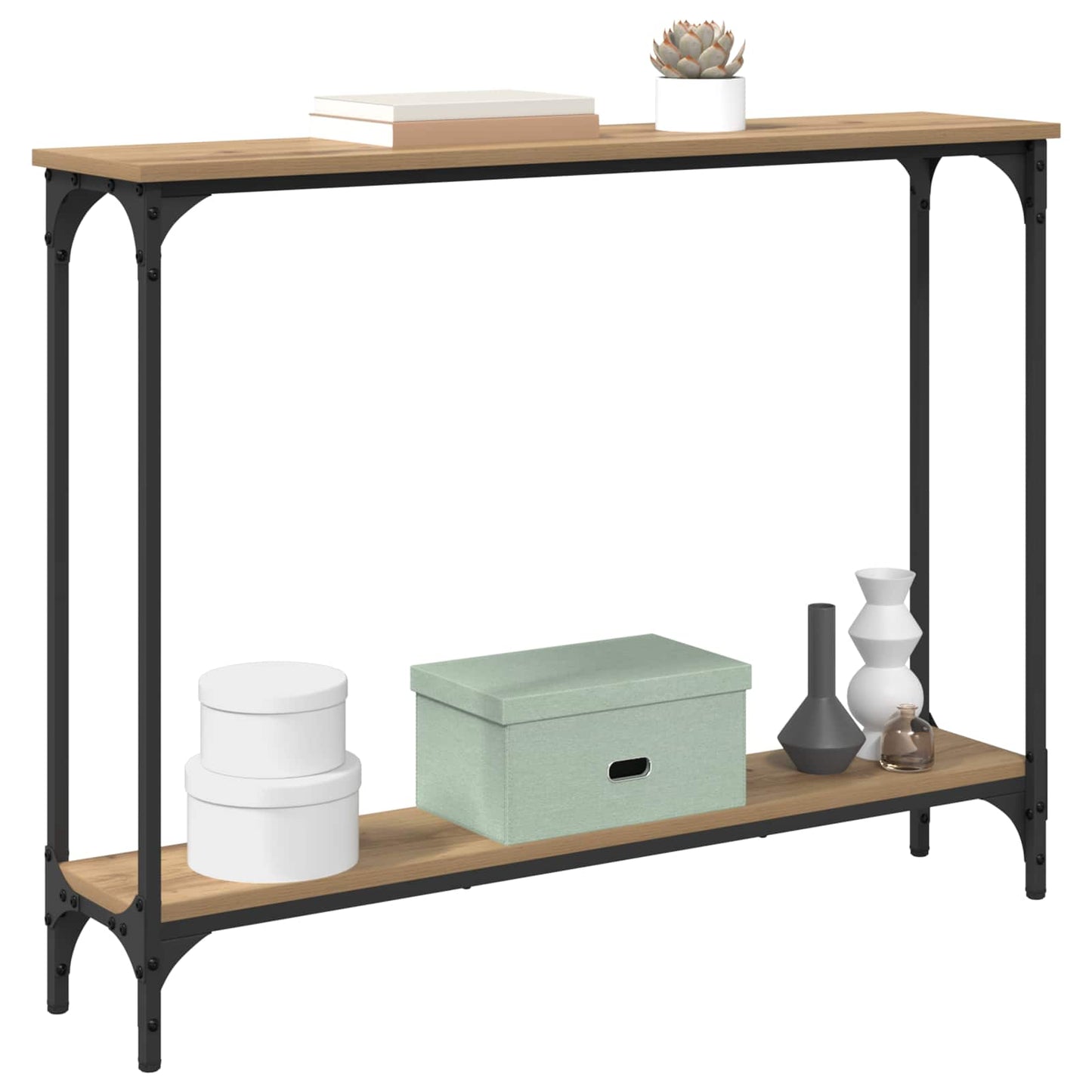 Konsollbord Artisan Eik 100 x 22,5 x 75 cm Konstruert tre