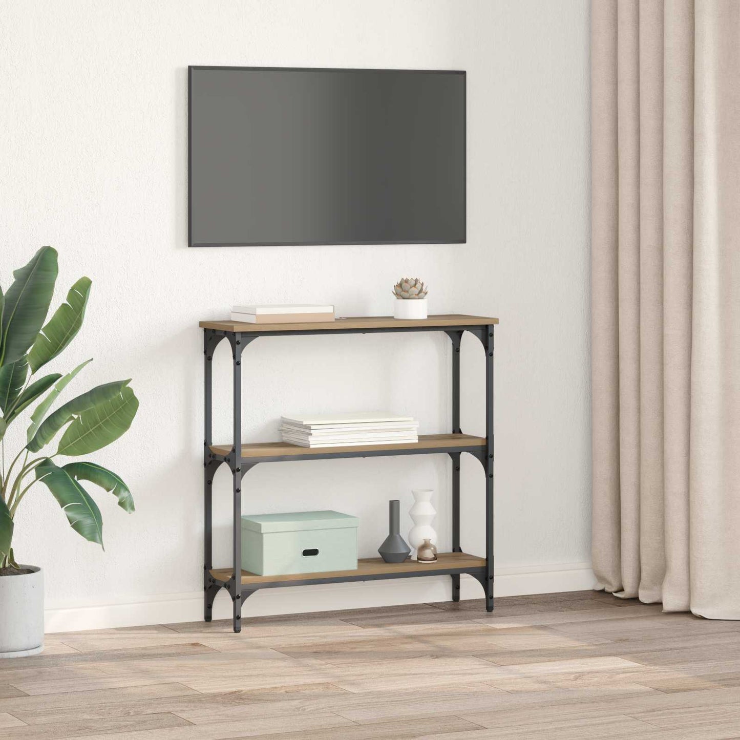 Konsollbord Artisan Eik 75 x 22,5 x 75 cm Konstruert tre