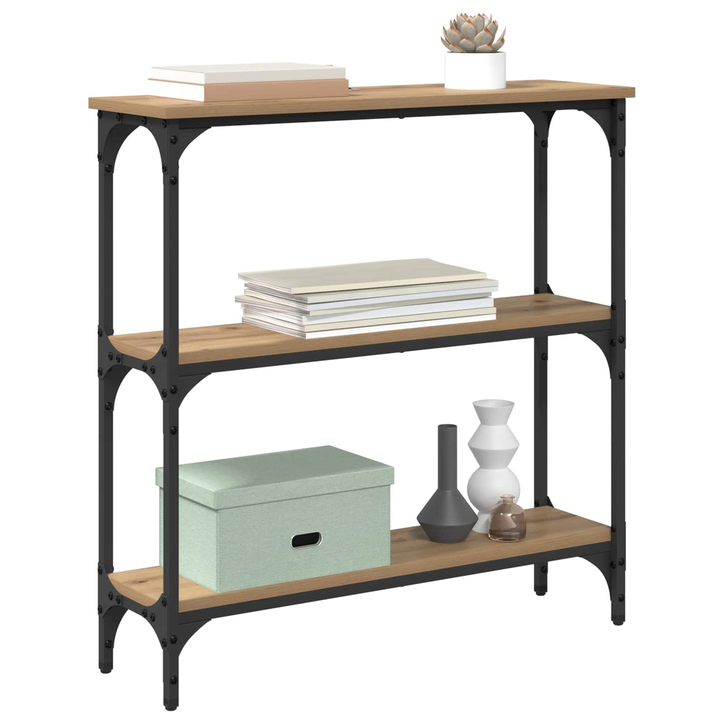 Konsollbord Artisan Eik 75 x 22,5 x 75 cm Konstruert tre