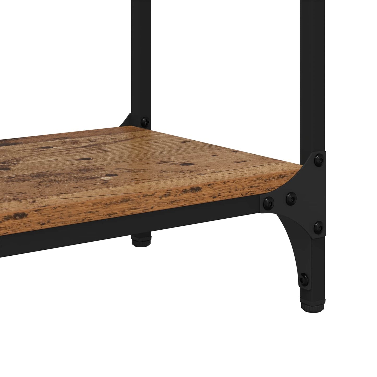 Konsollbord med hylle Gamle tre 100 x 29 x 75 cm Konstruert tre