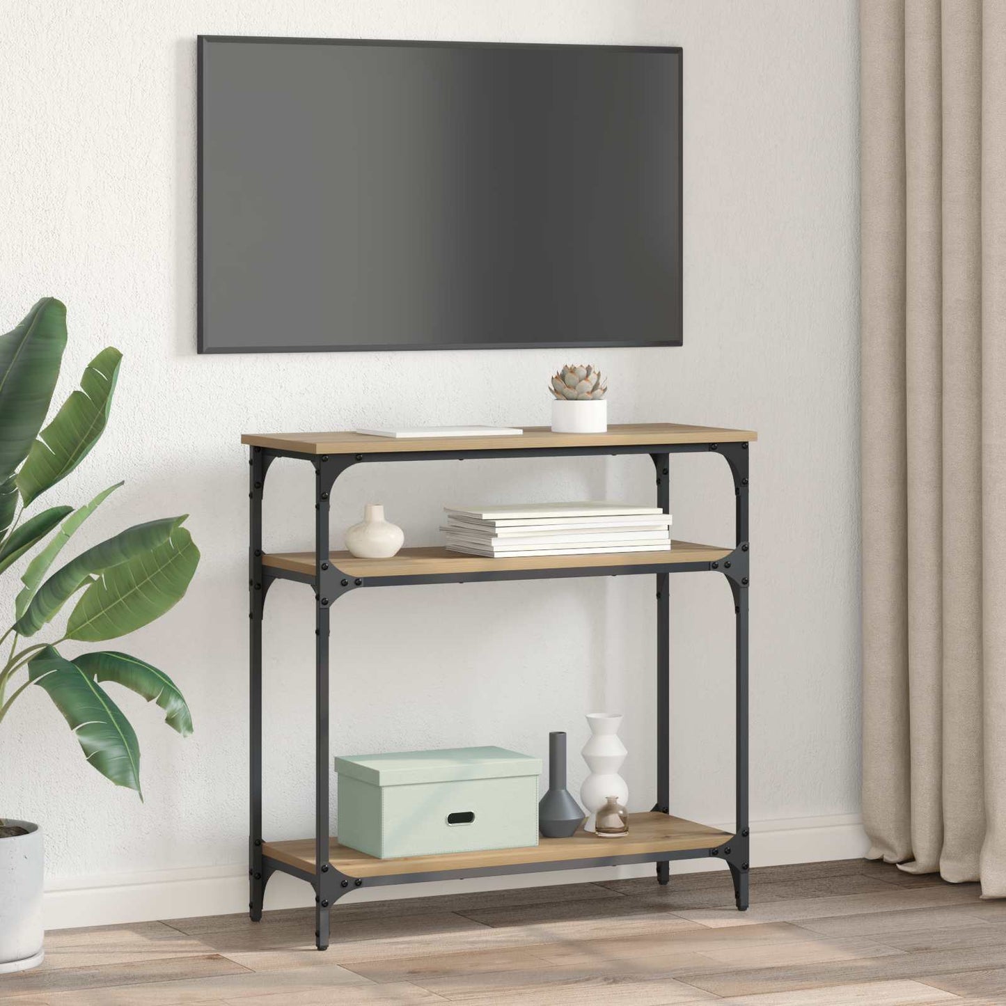 Konsollbord Artisan Eik 75 x 29 x 75 cm Konstruert tre