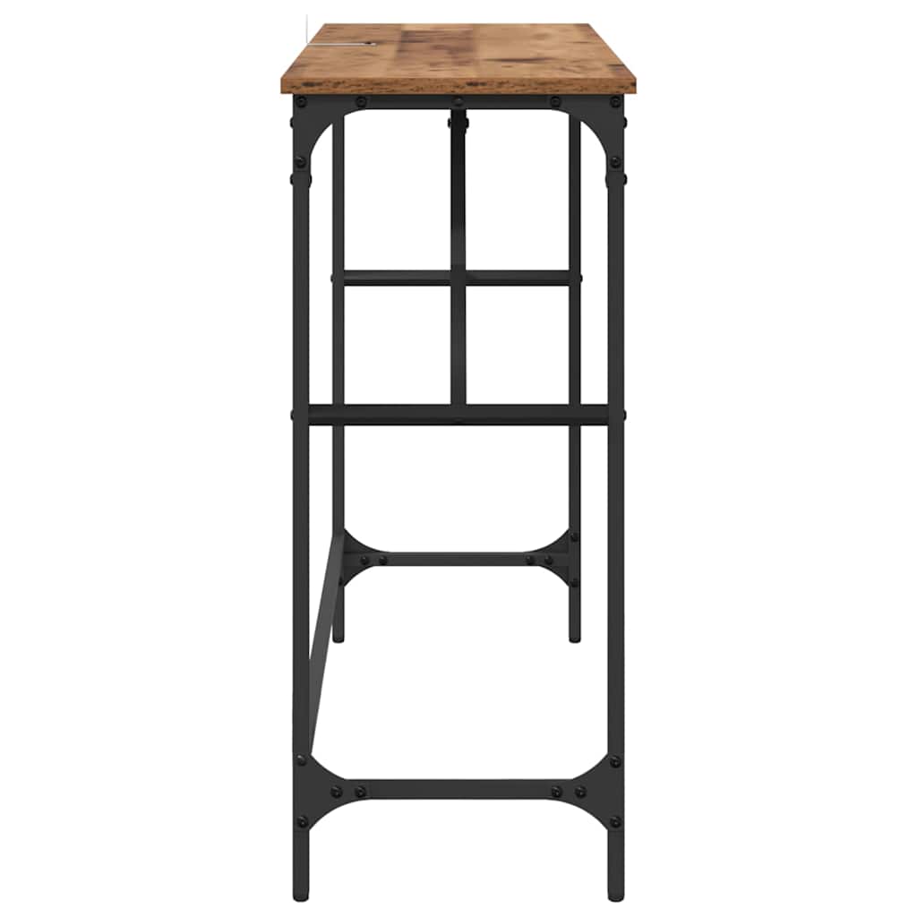 Konsollbord Gammelt tre 100 x 32 x 75 cm Konstruert tre