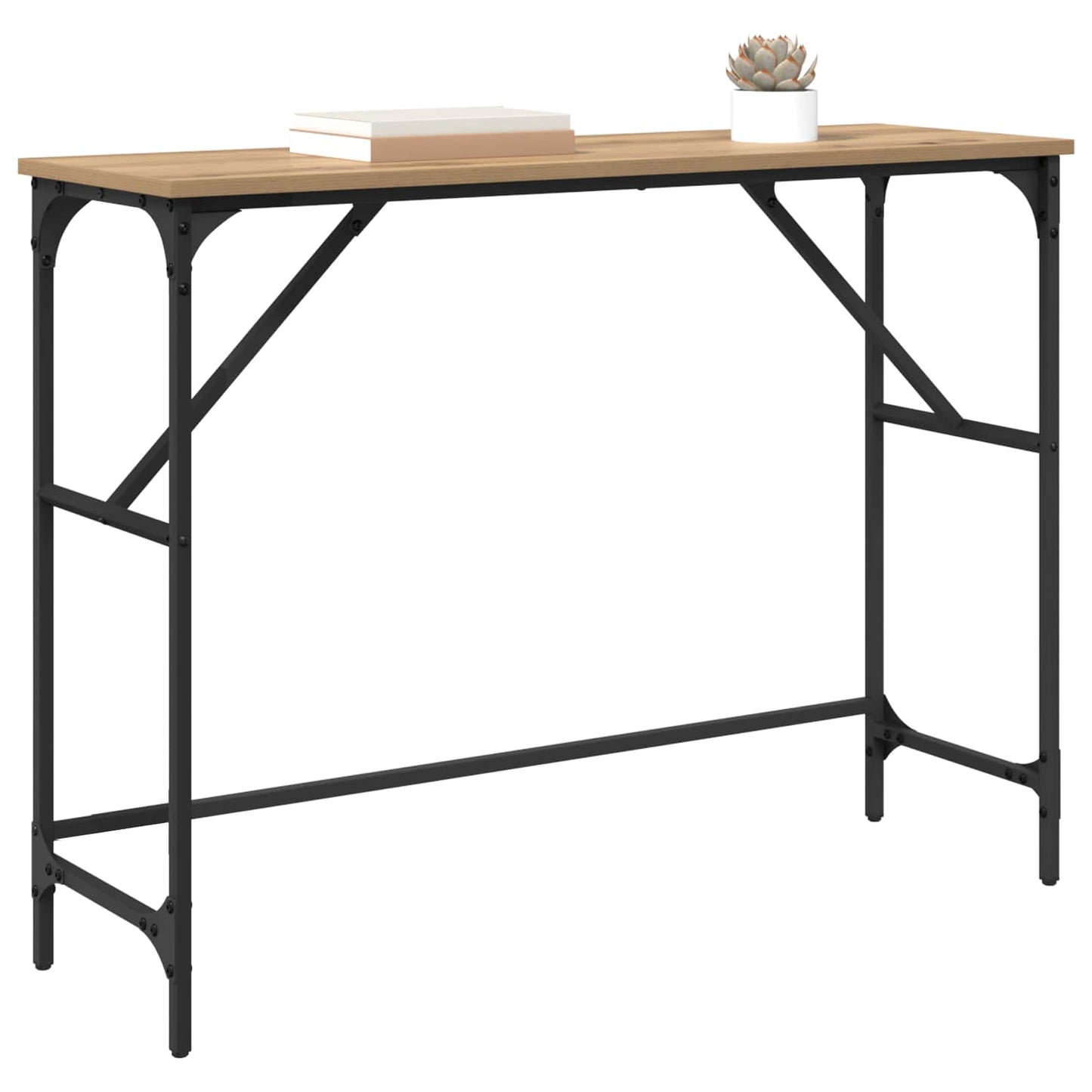 Konsollbord Artisan Eik 100 x 32 x 75 cm Konstruert tre