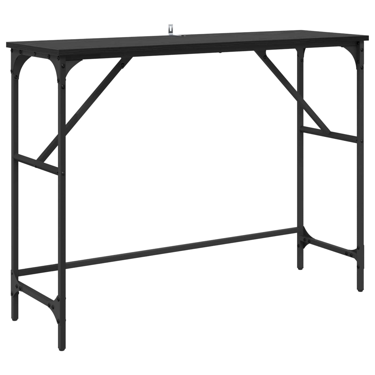 Konsollbord Svart Eik 100 x 32 x 75 cm Konstruert tre