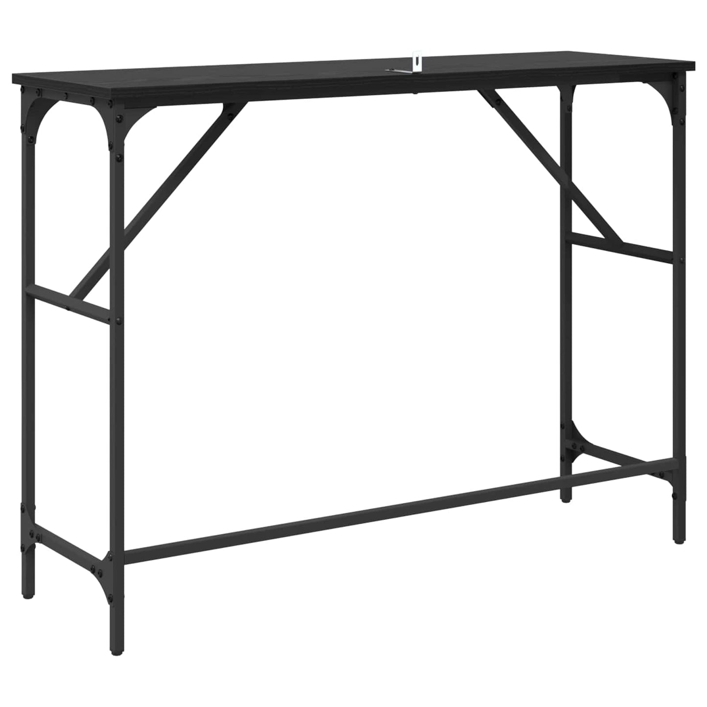 Konsollbord Svart Eik 100 x 32 x 75 cm Konstruert tre