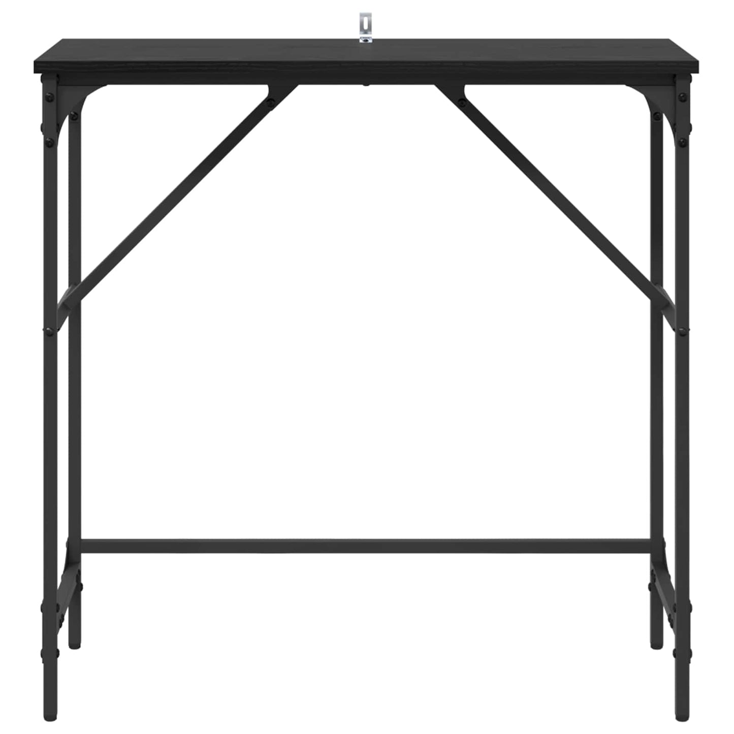 Konsollbord Svart Eik 75 x 32 x 75 cm Konstruert tre