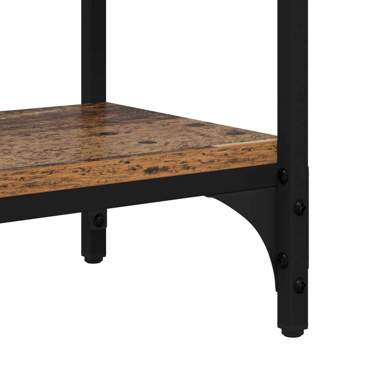 Konsollbord med hylle Gamle tre 80 x 29 x 75 cm Konstruert tre
