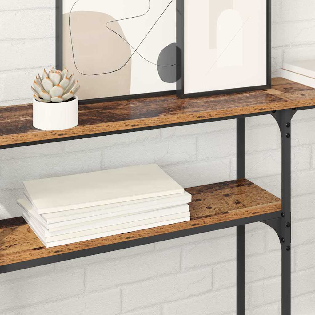 Konsollbord Gammelt tre 145x22.5x75cm Konstruert tre