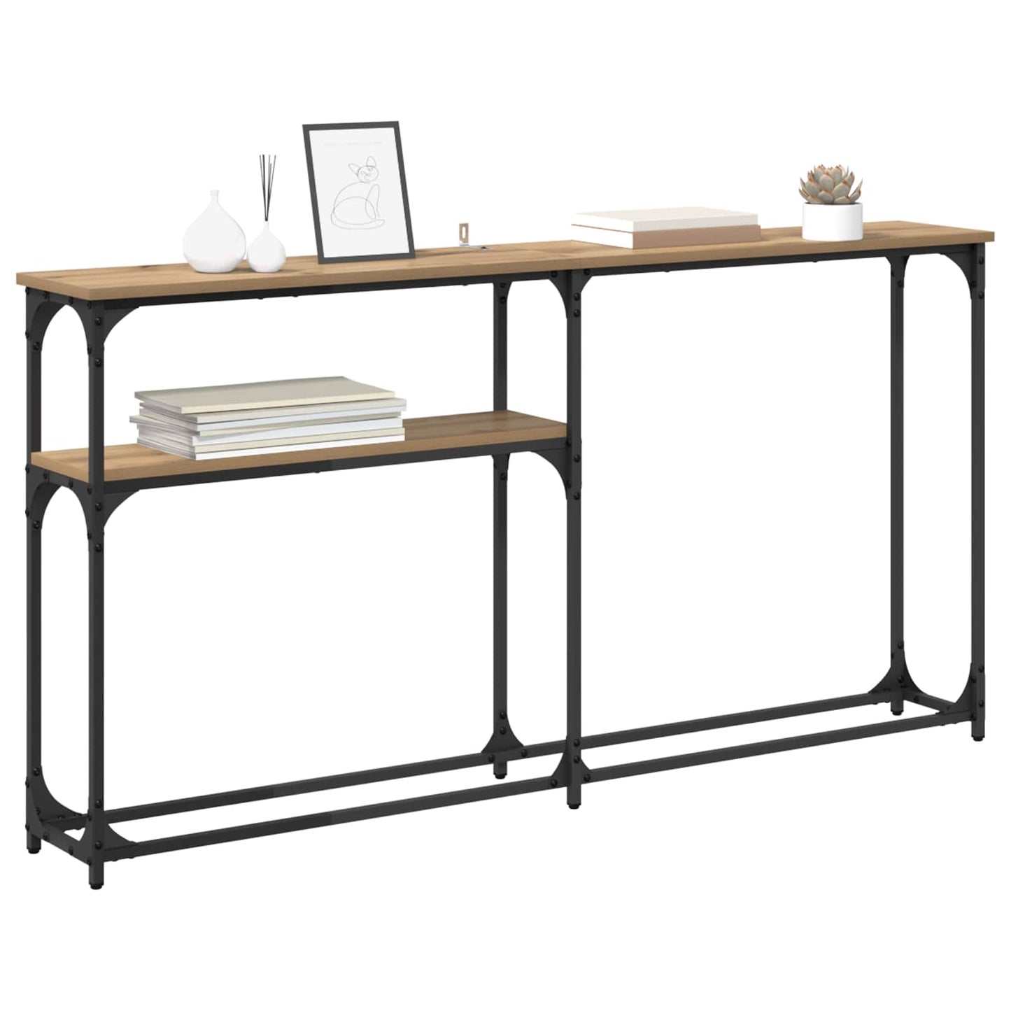 Konsollbord Artisan Eik 145 x 22,5 x 75 cm Konstruert tre