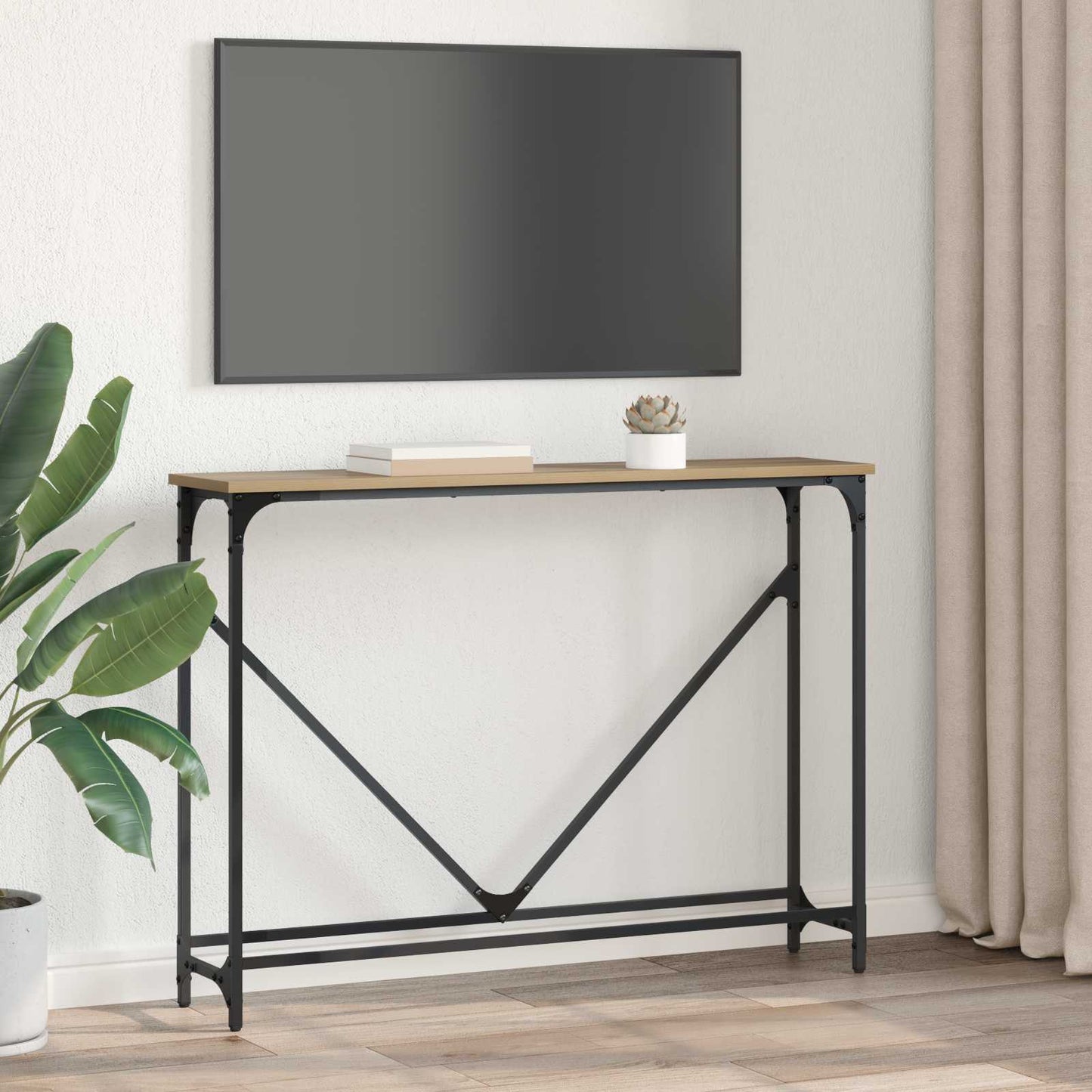 Konsollbord Artisan Eik 102 x 23 x 75 cm Konstruert tre