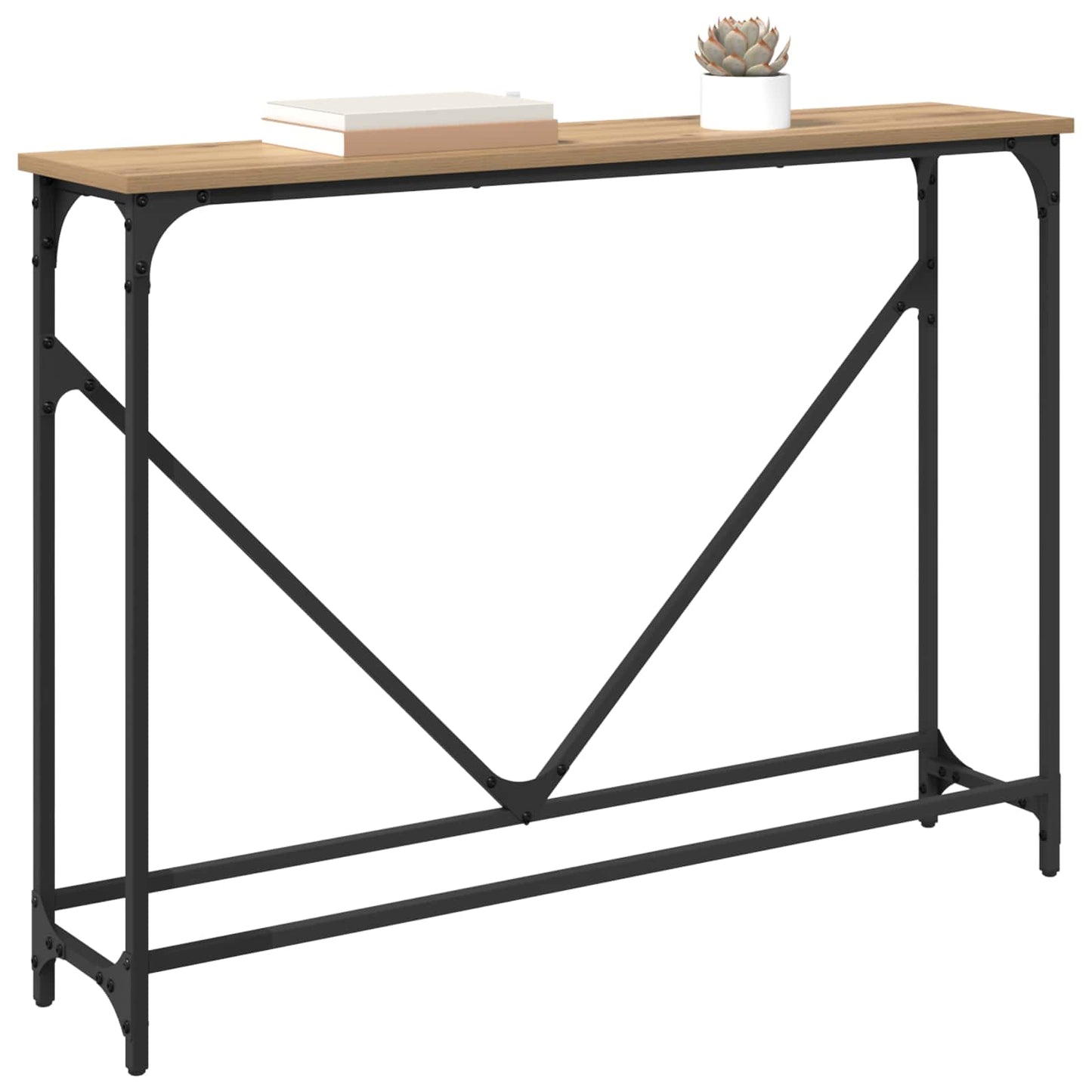 Konsollbord Artisan Eik 102 x 23 x 75 cm Konstruert tre
