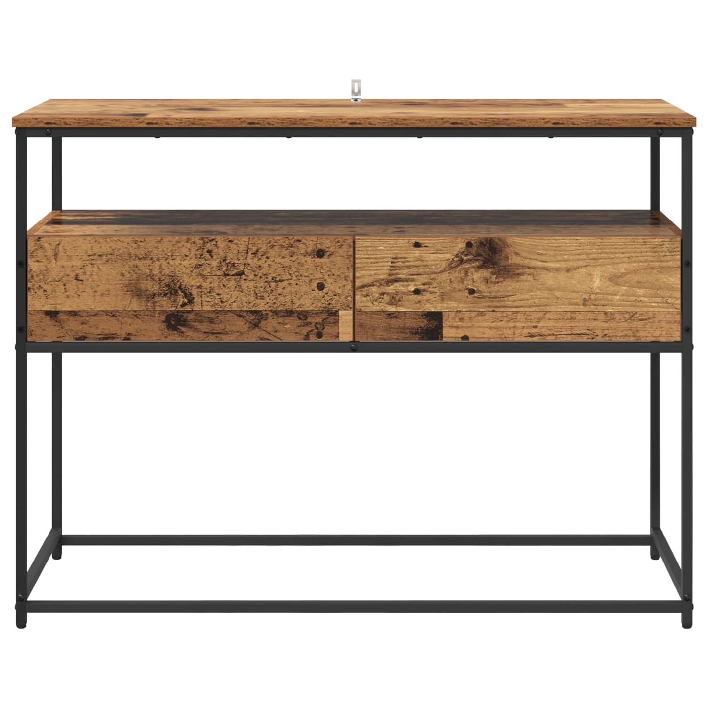 Konsollbord med skuff Gamle tre 100 x 40 x 75 cm Konstruert tre