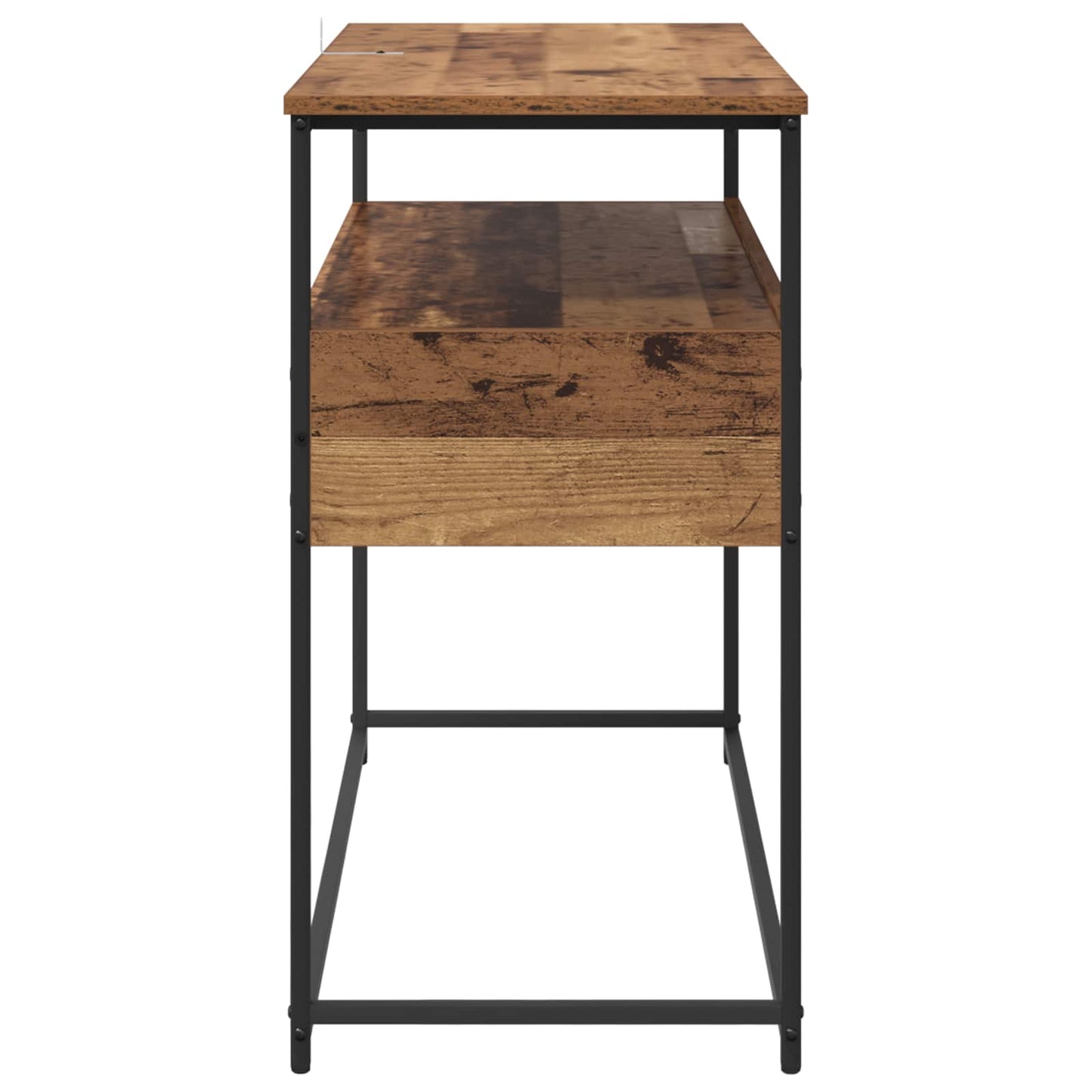 Konsollbord med skuff Gamle tre 100 x 40 x 75 cm Konstruert tre