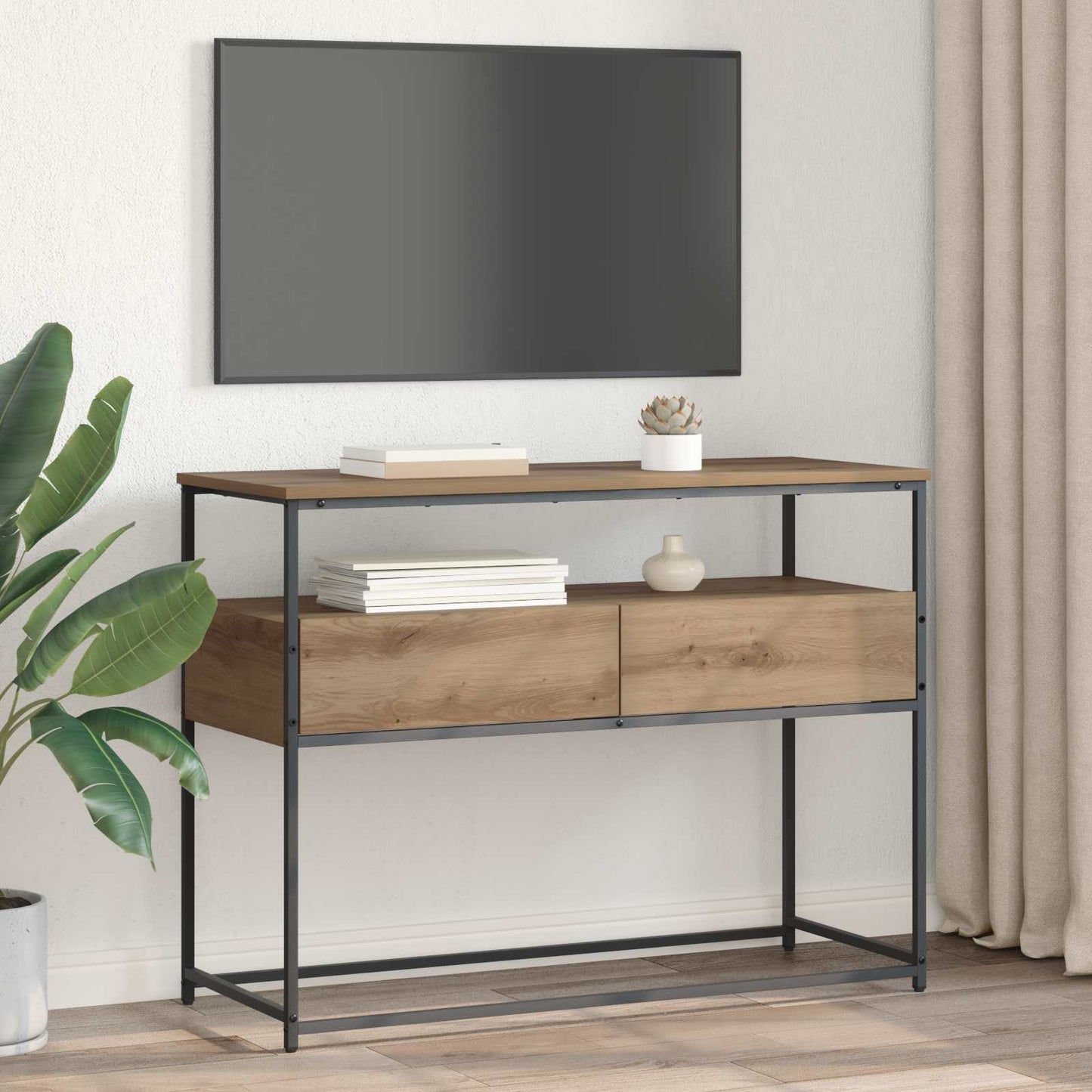 Konsollbord Artisan Eik 100 x 40 x 75 cm Konstruert tre