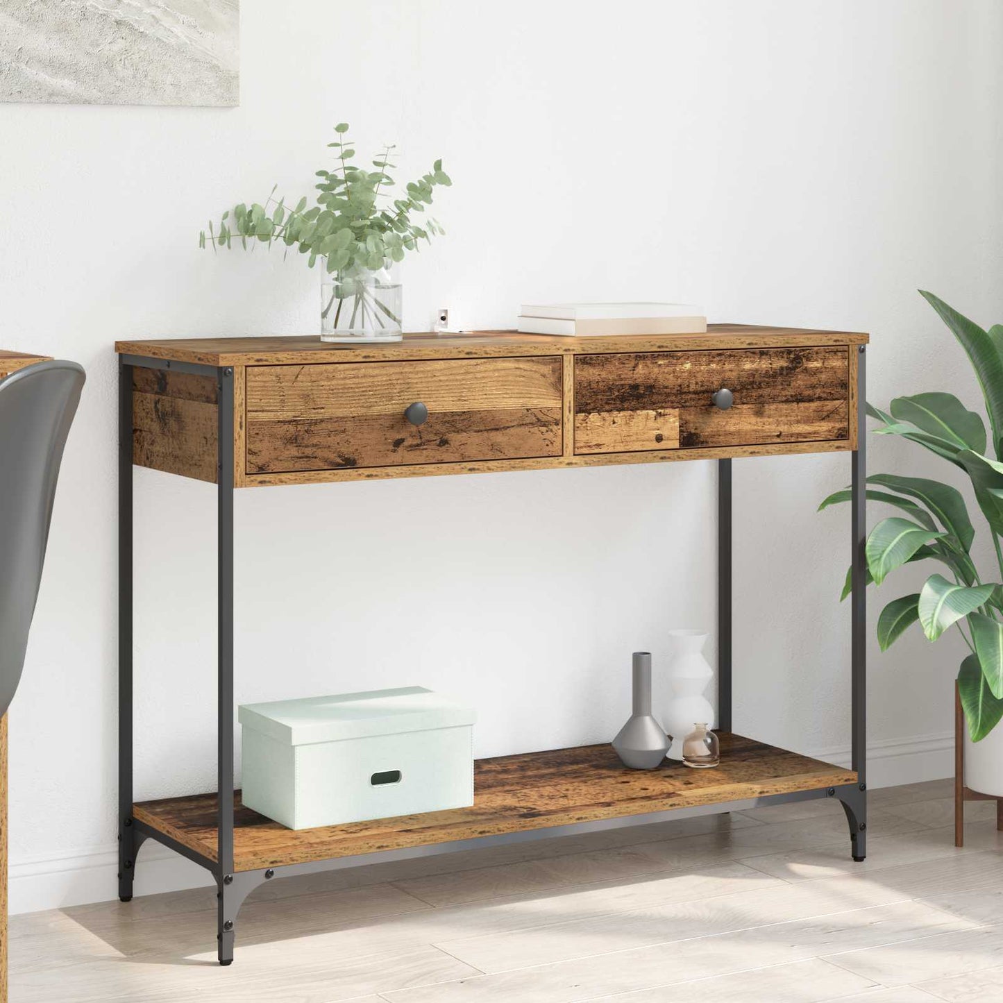 Konsollbord Gamle tre 100 x 34,5 x 75 cm Konstruert tre