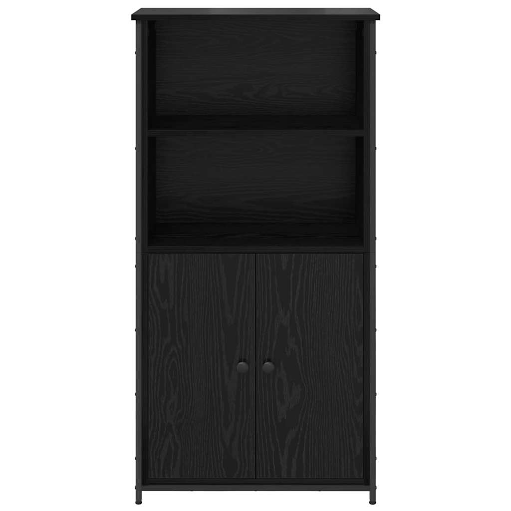 Høyskap Svart Eik 62 x 36 x 121,5 cm Konstruert tre
