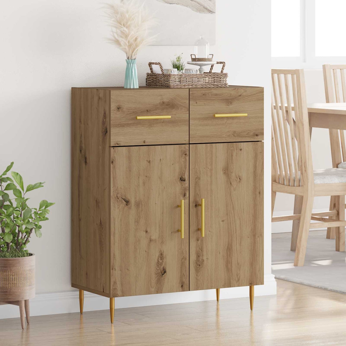 Serviesskap Artisan Eik 69,5 x 34 x 90 cm Konstruert tre