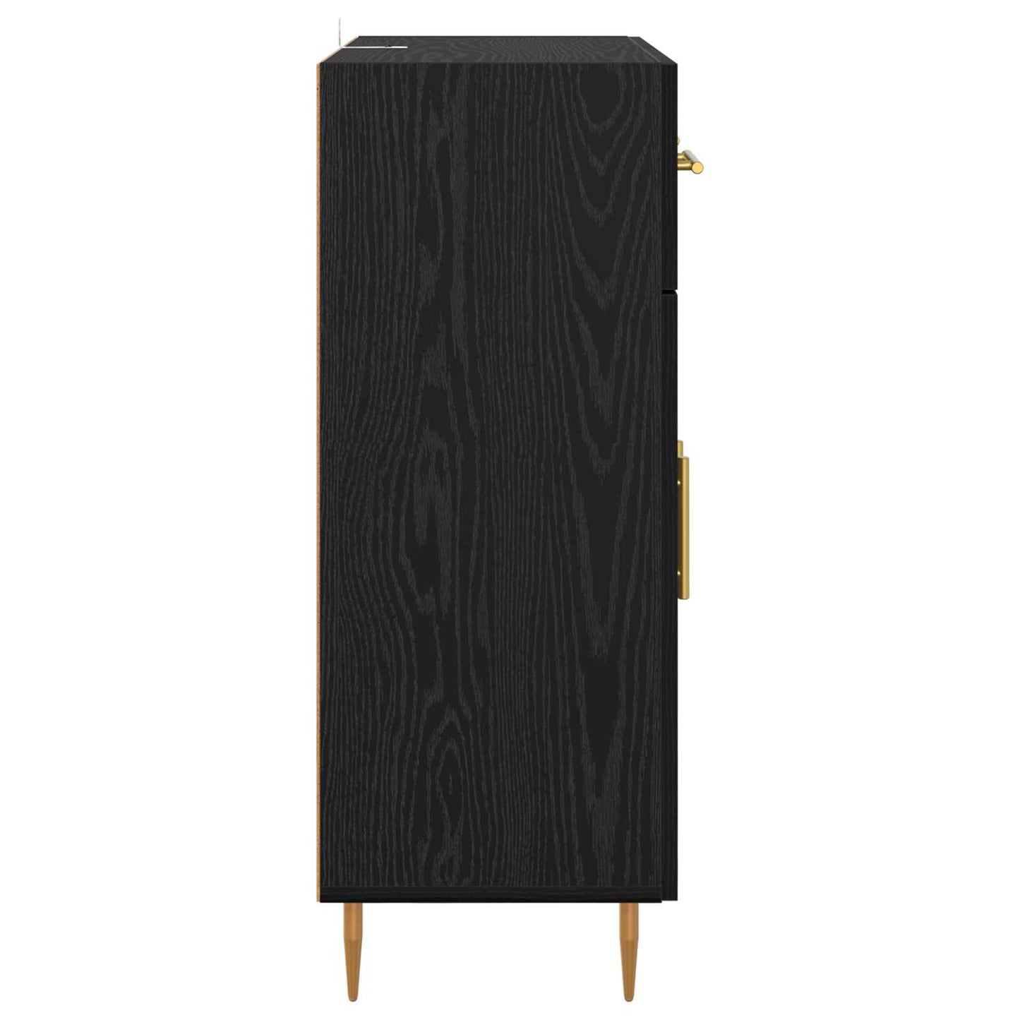 Serviesskap Svart Eik 69,5 x 34 x 90 cm Konstruert tre