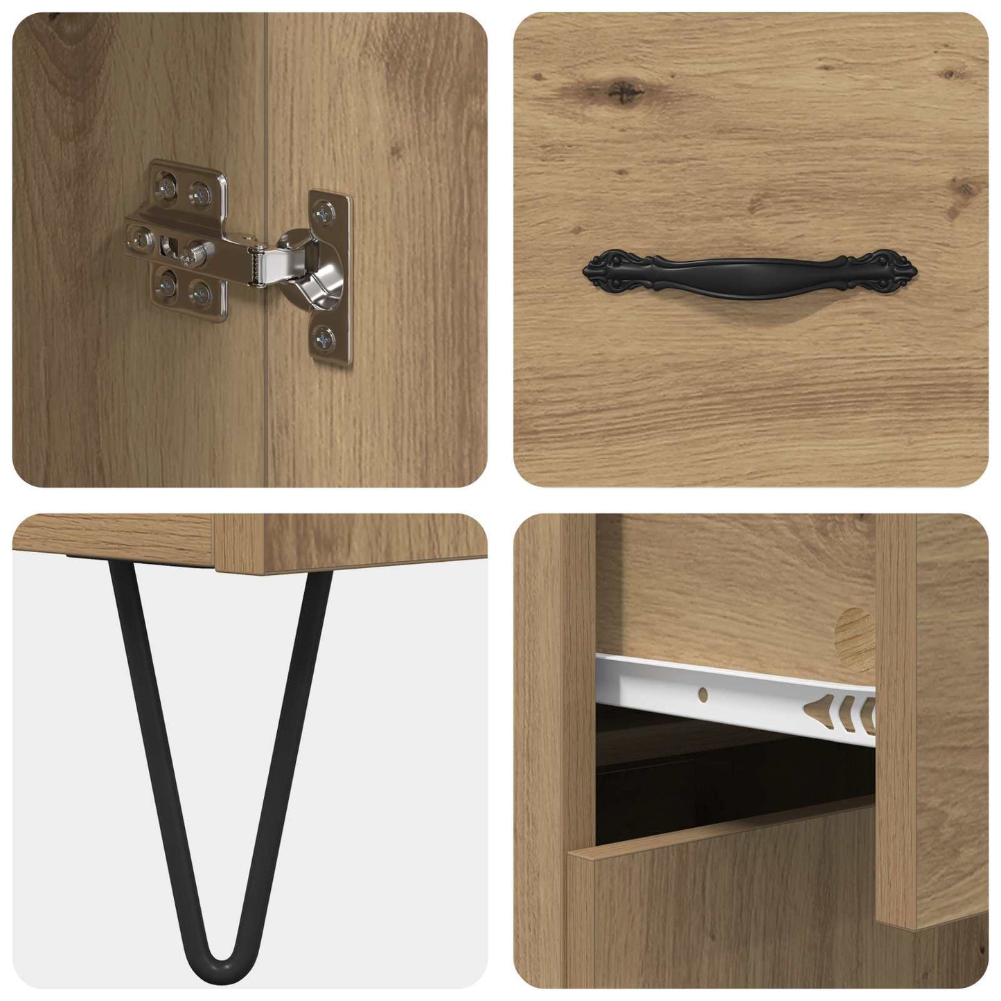 Serviesskap Artisan Eik 69,5 x 34 x 90 cm Konstruert tre