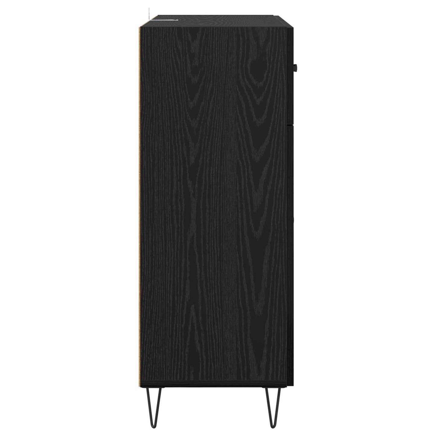 Serviesskap Svart Eik 69,5 x 34 x 90 cm Konstruert tre