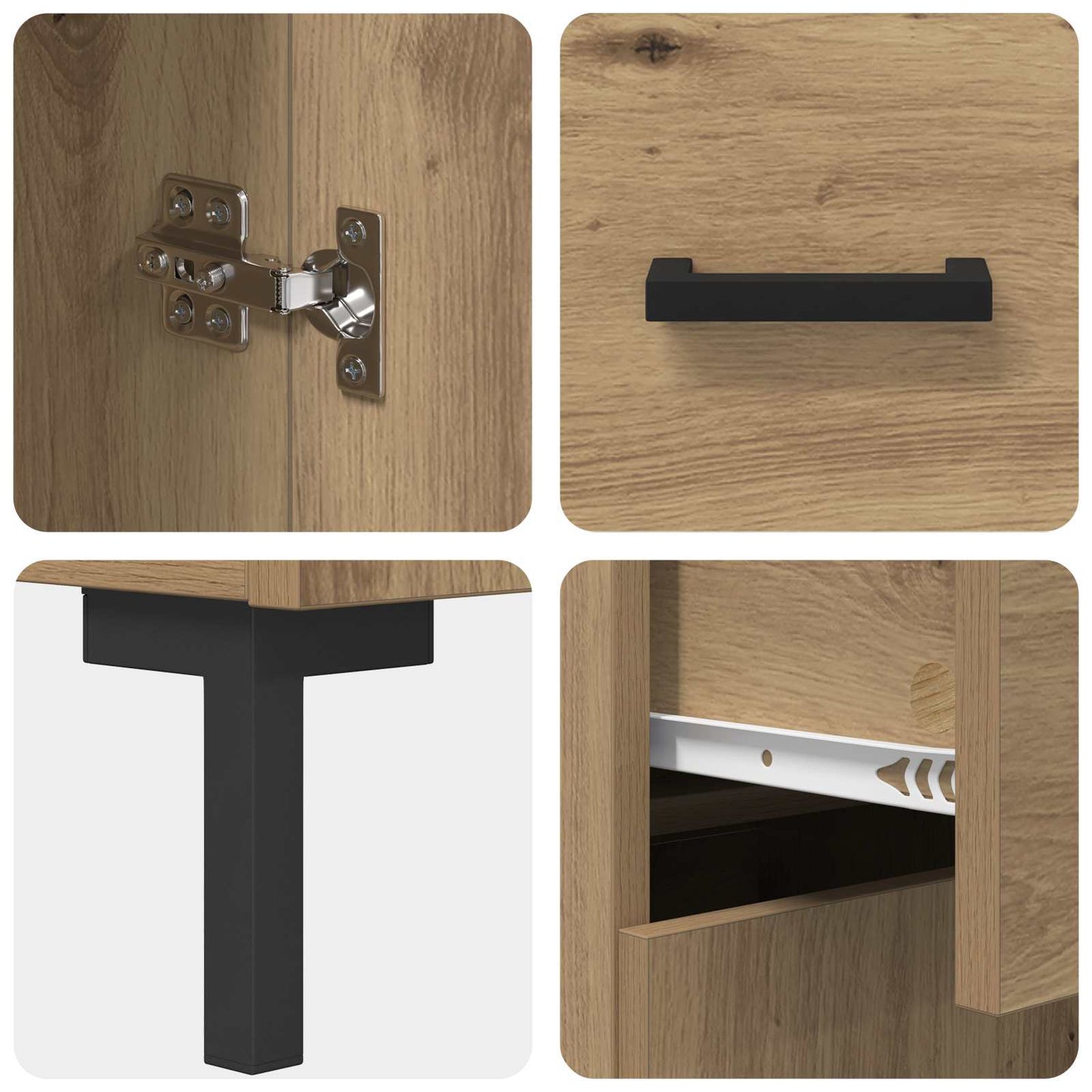 Serviesskap Artisan Eik 69,5 x 34 x 90 cm Konstruert tre