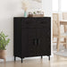 Serviesskap Svart Eik 69,5 x 34 x 90 cm Konstruert tre