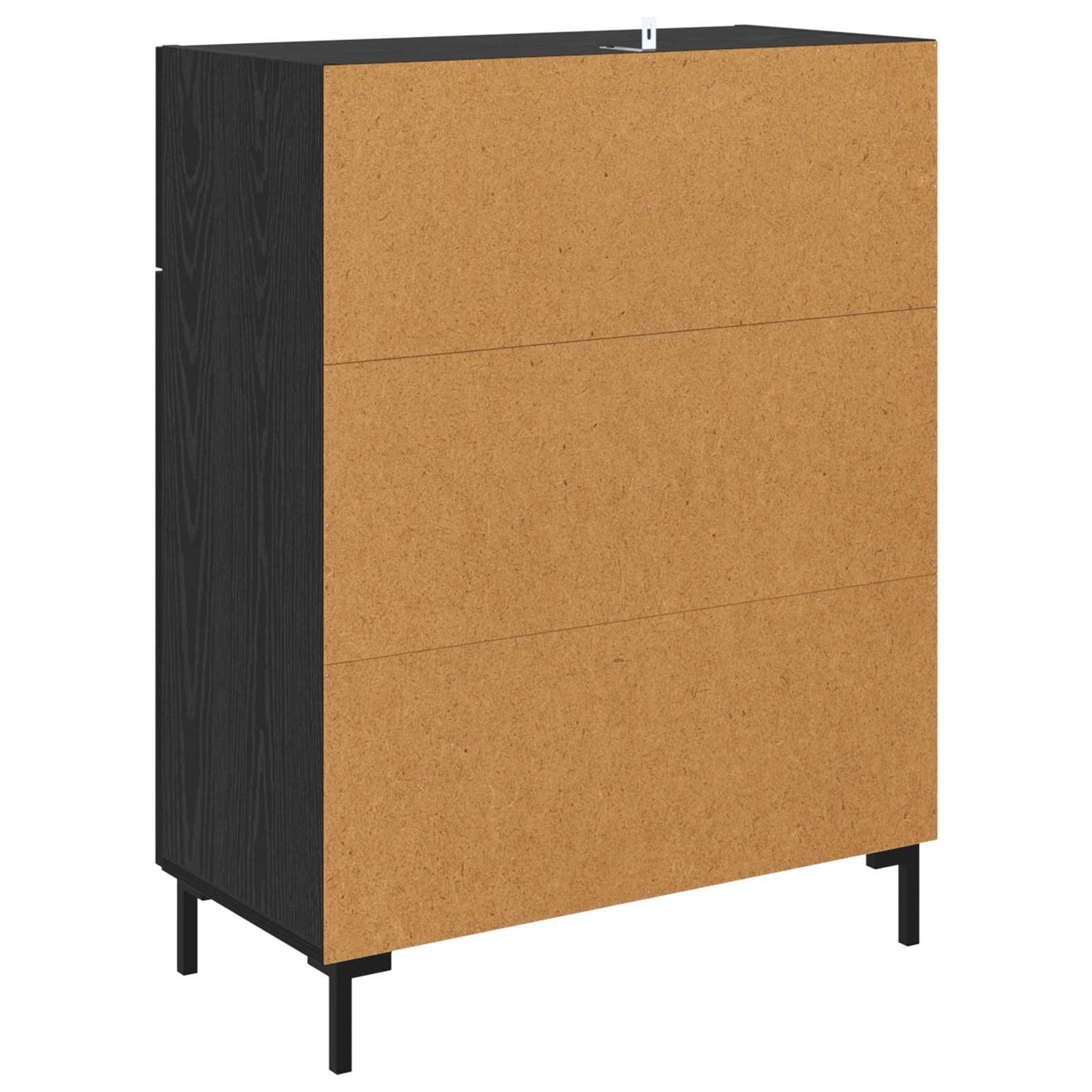 Serviesskap Svart Eik 69,5 x 34 x 90 cm Konstruert tre