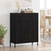 Serviesskap Svart Eik 69,5 x 34 x 90 cm Konstruert tre