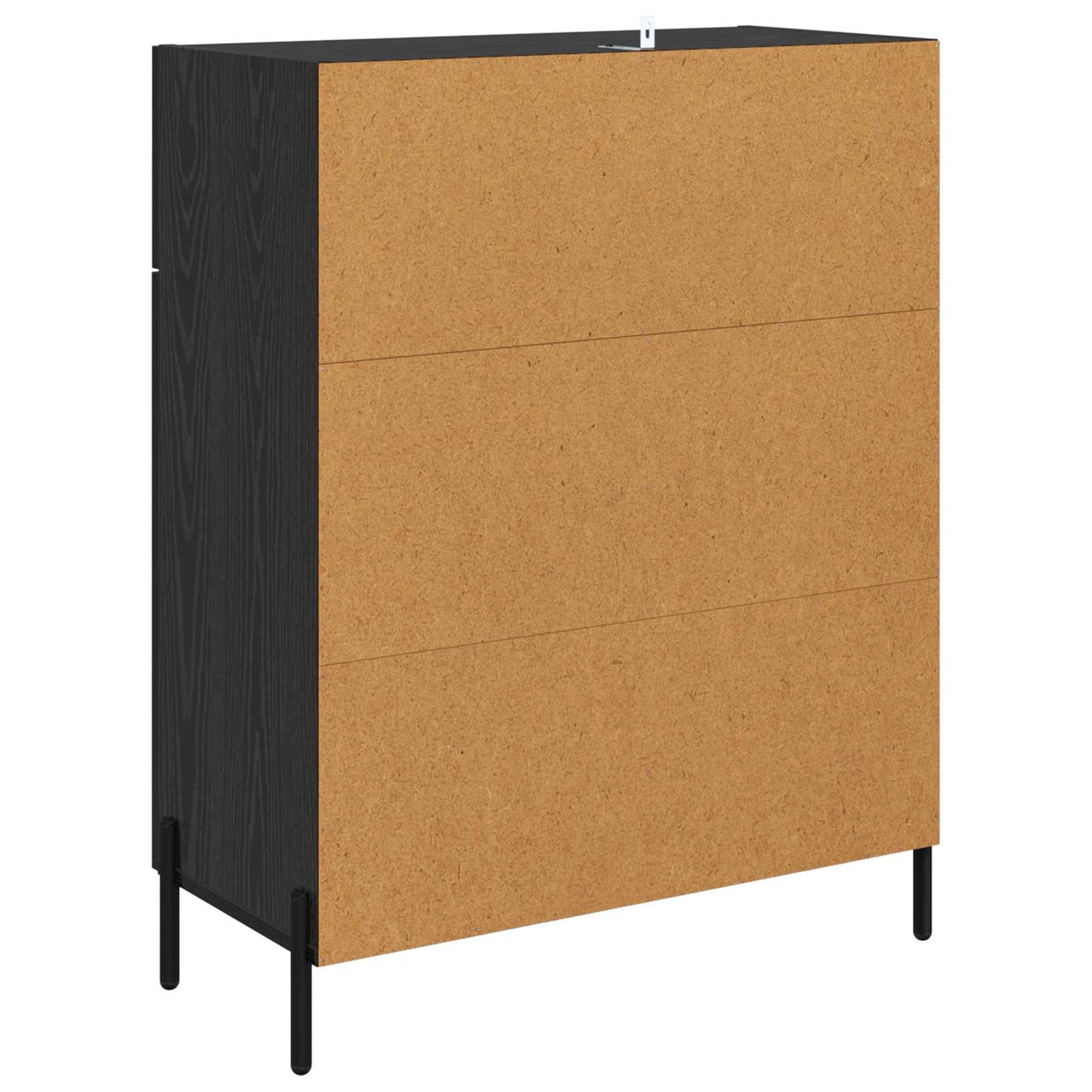 Serviesskap Svart Eik 69,5 x 34 x 90 cm Konstruert tre