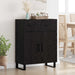 Serviesskap Svart Eik 69,5 x 34 x 90 cm Konstruert tre