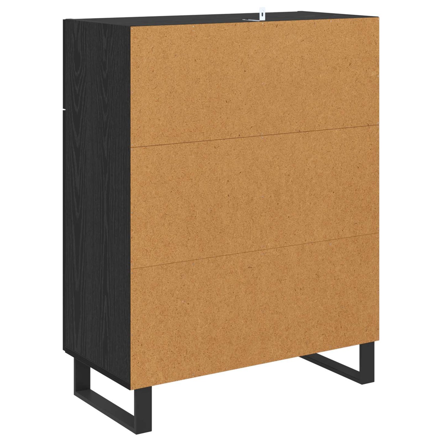 Serviesskap Svart Eik 69,5 x 34 x 90 cm Konstruert tre
