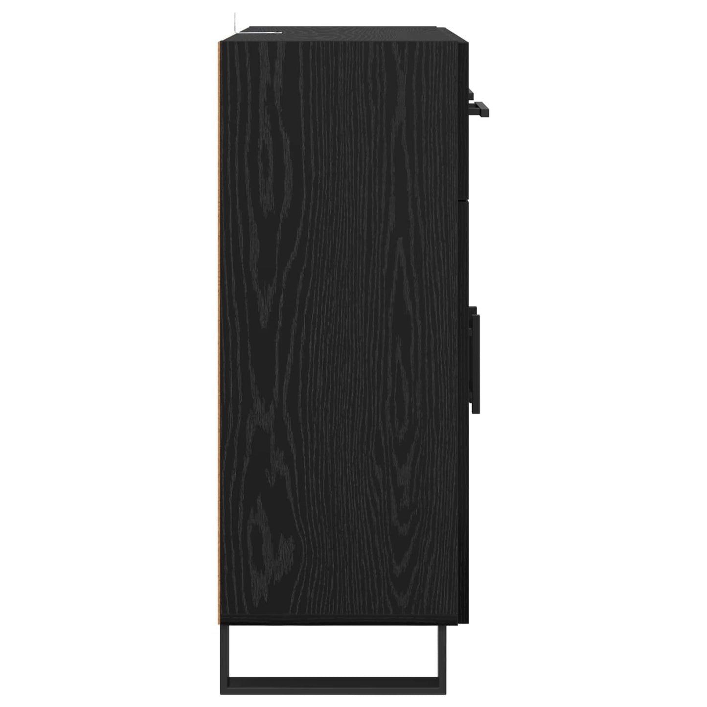 Serviesskap Svart Eik 69,5 x 34 x 90 cm Konstruert tre