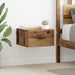 Vegghengt nattbord Gamle tre 35 x 35 x 20 cm Konstruert tre