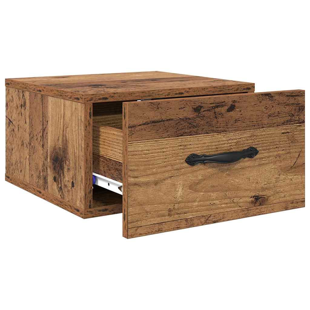 Nattbordskap 2 pcs Gammelt tre 35 x 35 x 20 cm Konstruert tre