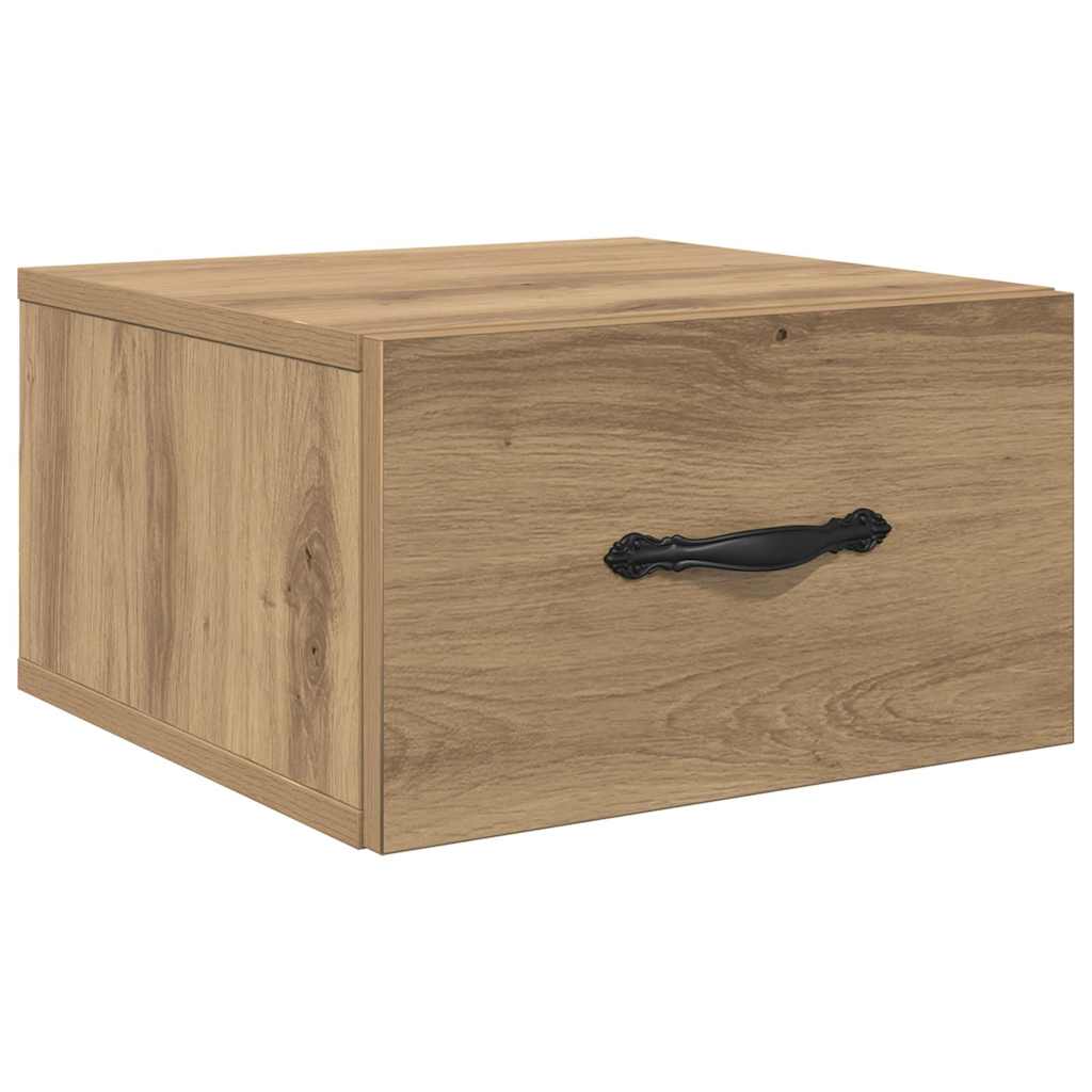 Nattbordskap 2 stk. artisan eik 35 x 35 x 20 cm Konstruert tre