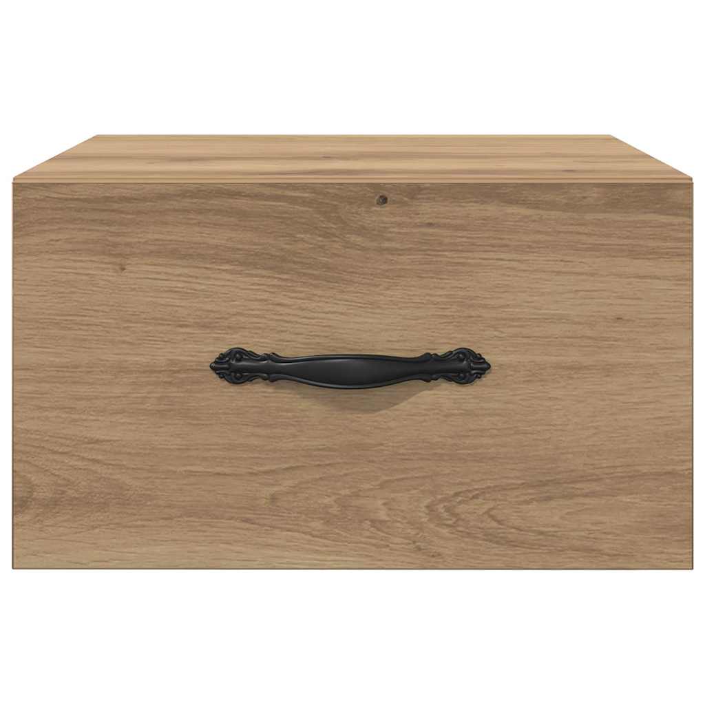 Nattbordskap 2 stk. artisan eik 35 x 35 x 20 cm Konstruert tre