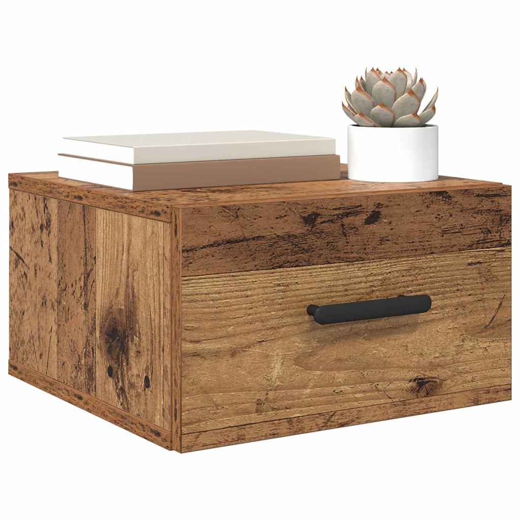 Nattbordskap Gammelt tre 35 x 35 x 20 cm Konstruert tre