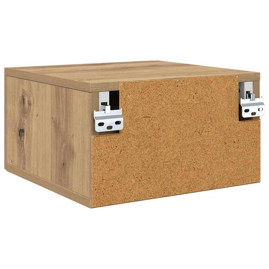 Nattbordskap 2 pcs Artisan Eik 35 x 35 x 20 cm Konstruert tre
