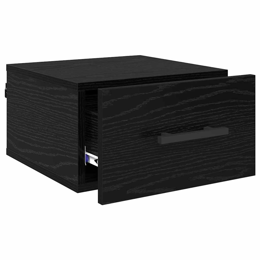 Nattbordskap Svart eik 35 x 35 x 20 cm Konstruert tre