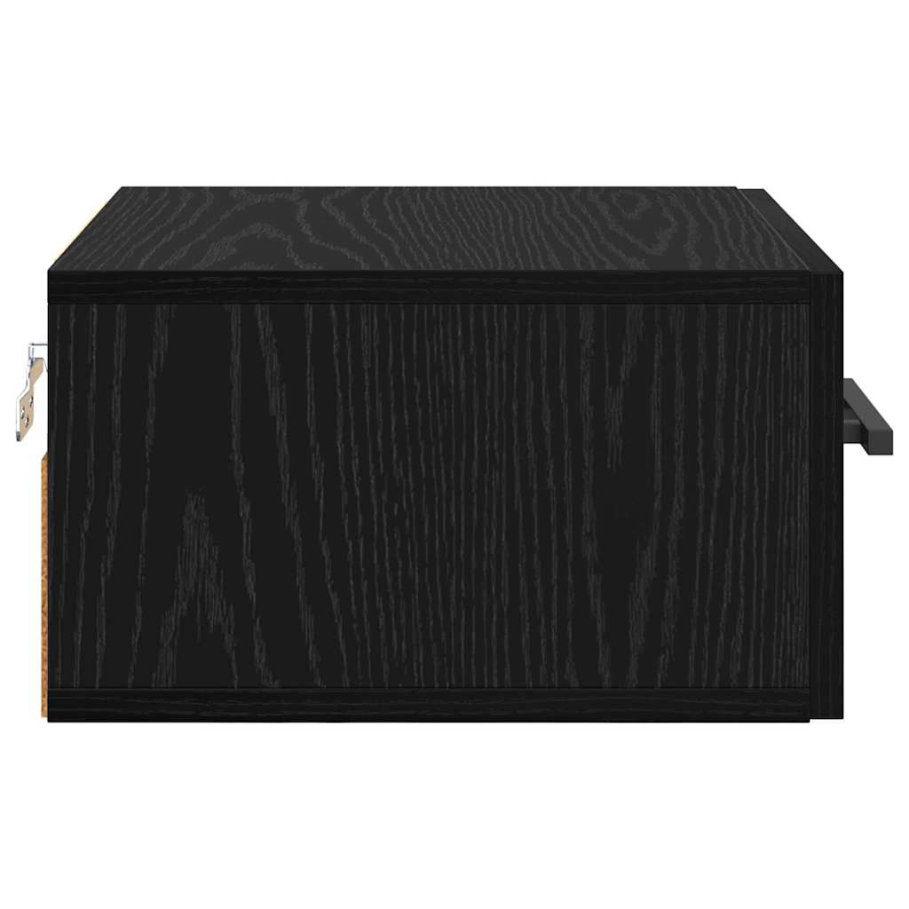 Nattbordskap Svart eik 35 x 35 x 20 cm Konstruert tre